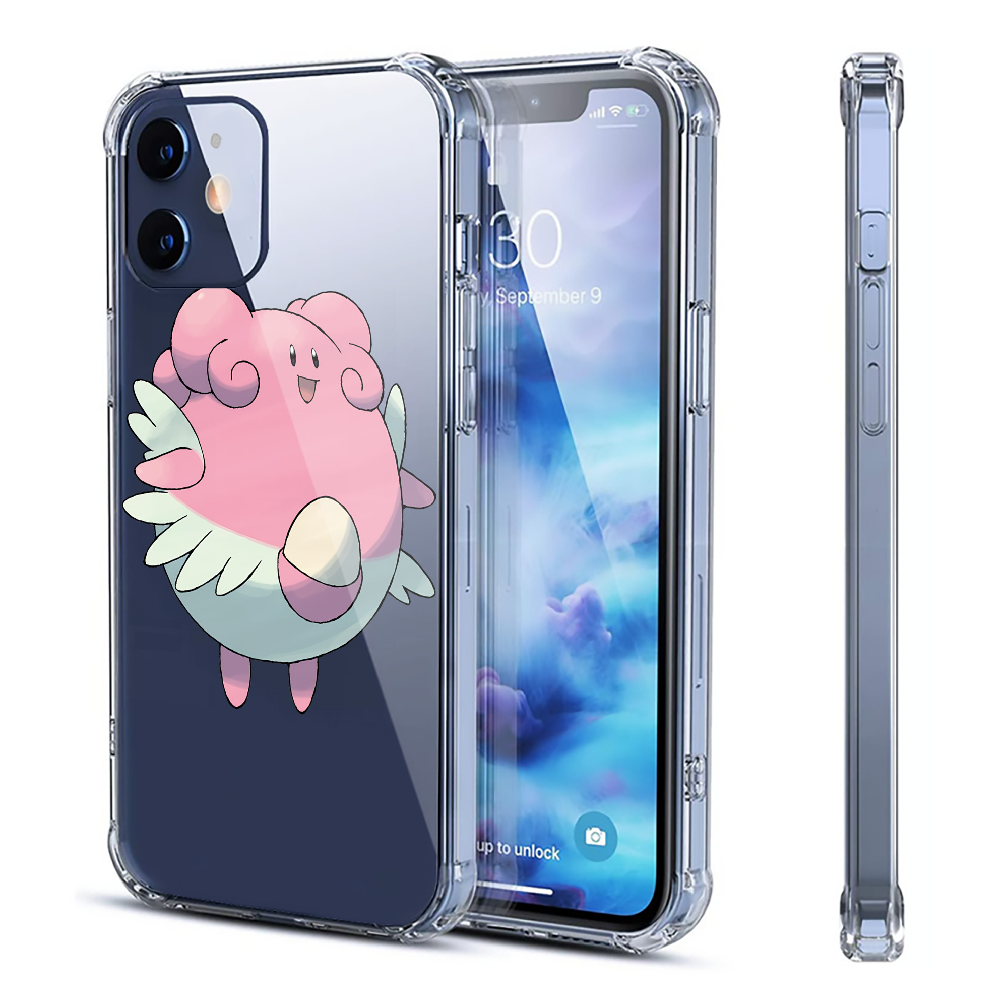 （画像用） ポケットモンスター Pokémon 【iPhone 12シリーズ対応】透明スマホケース（クリアソフトケース）